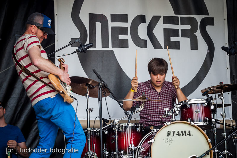 Sneckers live op B-Stage tijdens ParkCity Live, Park Bekkerveld, 23 juni 2012