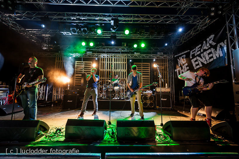 No Fear The Enemy in de Rock Temple Stage tijdens ParkCity Live, Park Bekkerveld, 23 juni 2012
