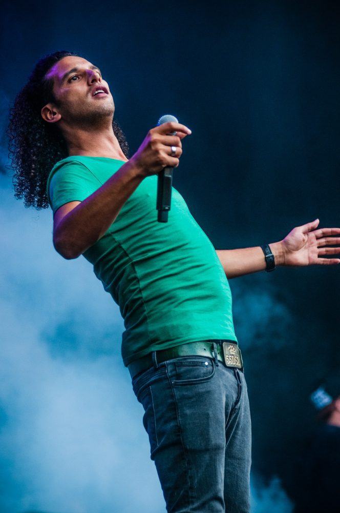 Ali-B (& Brownie Dutch, Yes-R en Daryll) live tijdens ParkCity Live, Heerlen 6-7-2014