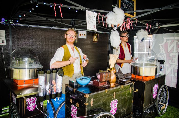 Foodcorner tijdens ParkCity Live, Heerlen 6-7-2014