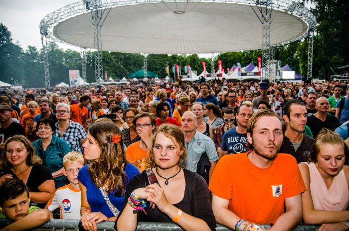 Publiek tijdens ParkCity Live, Heerlen 5 juli 2014