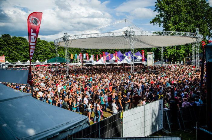 Publiek tijdens ParkCity Live, Heerlen 6 juli 2014