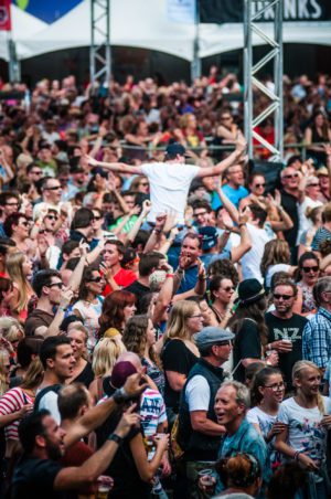 Publiek tijdens ParkCity Live, Heerlen 6 juli 2014