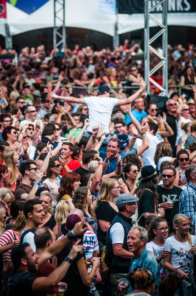 Publiek tijdens ParkCity Live, Heerlen 6 juli 2014