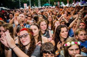 Publiek tijdens ParkCity Live, Heerlen 5 juli 2014