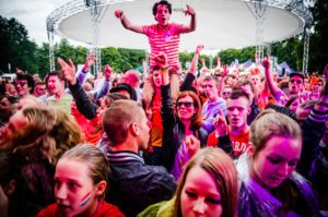 Publiek tijdens ParkCity Live, Heerlen 5 juli 2014